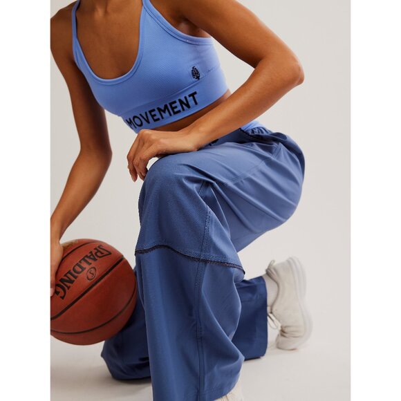 🆕 FP MOVEMENT Wish It Wide Leg Pants / Blue Indigo - Picture 6 of 9